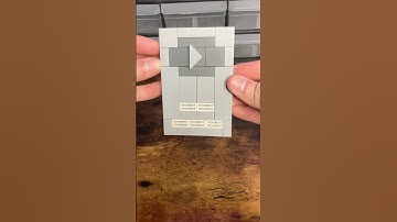 Day 670 of building a silver play button out of LEGO until I get a real one #lego #playbutton #short