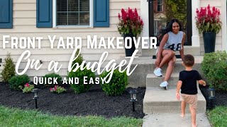 How to: DIY Front Yard Makeover | Quick and Easy Curb Appeal | Affordable |On A Budget