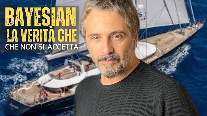 Naufragio Barca a Vela Bayesian La verità Che Non Si Accetta