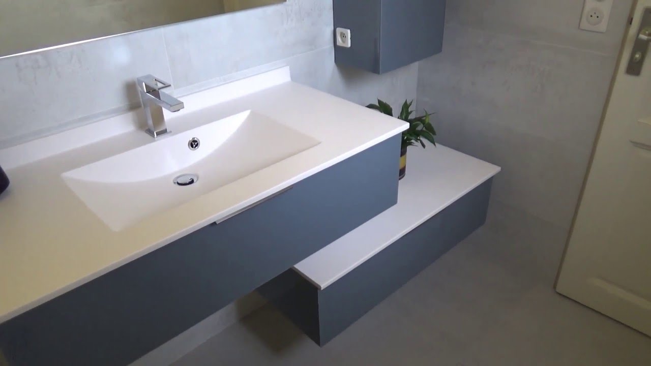 Meuble salle de bain en décalé, moderne et design atlantic bain ...