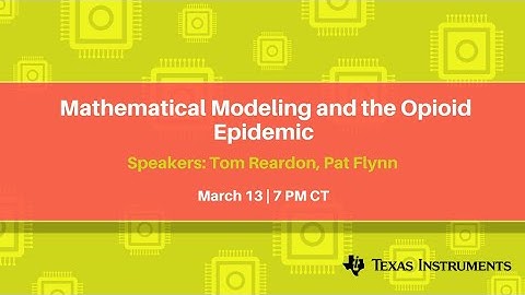 Webinar: Mathematical Modeling and the Opioid Epidemic