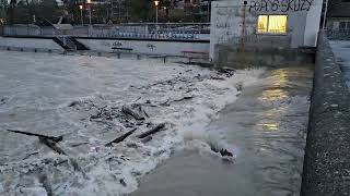 Hochwasser an der Limmat am 13.12.2023