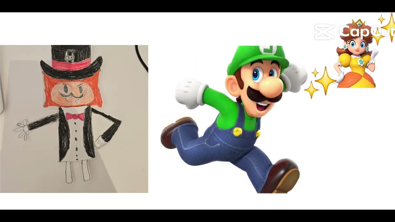 Мем "Любовь с первого взгляда" (с участием Луиджи, Дейзи и Дримберта)