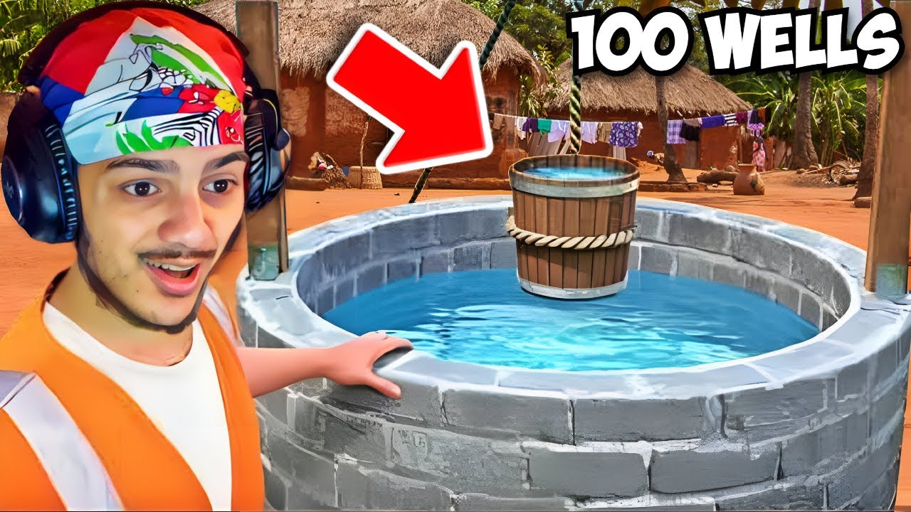 DasGasDom3 отреагировал на строительство MrBeast 100 скважин в Африке!