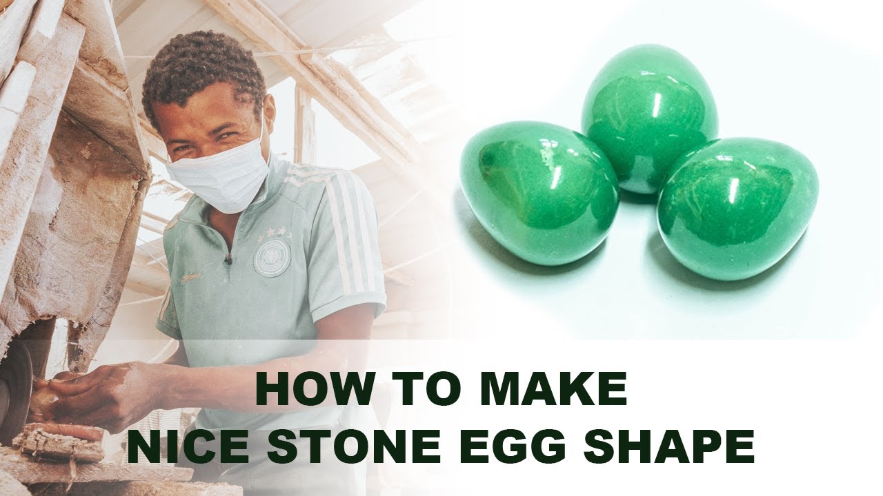 How to make nice stone egg shape - YouTube
