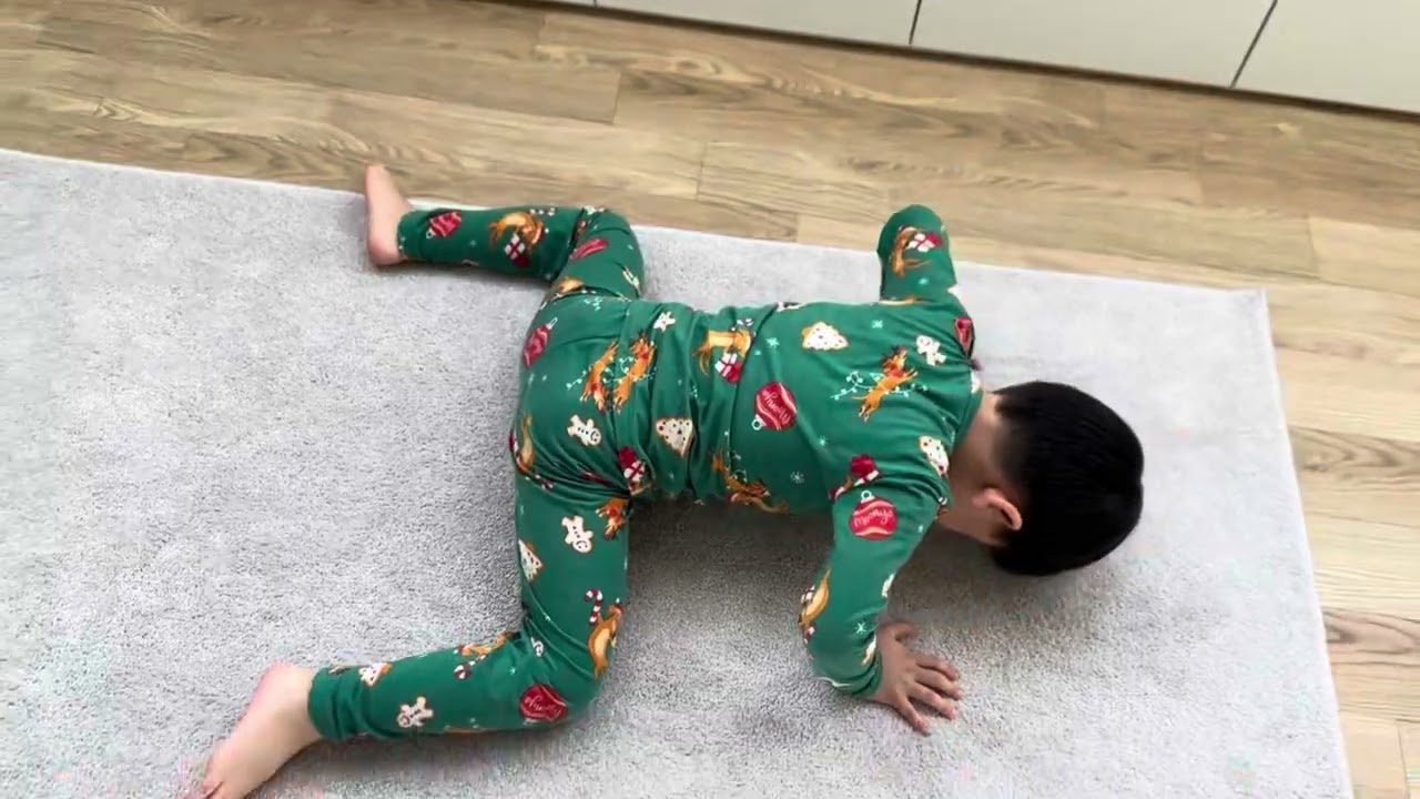 Kid pushup step by step practice 푸쉬업 아이