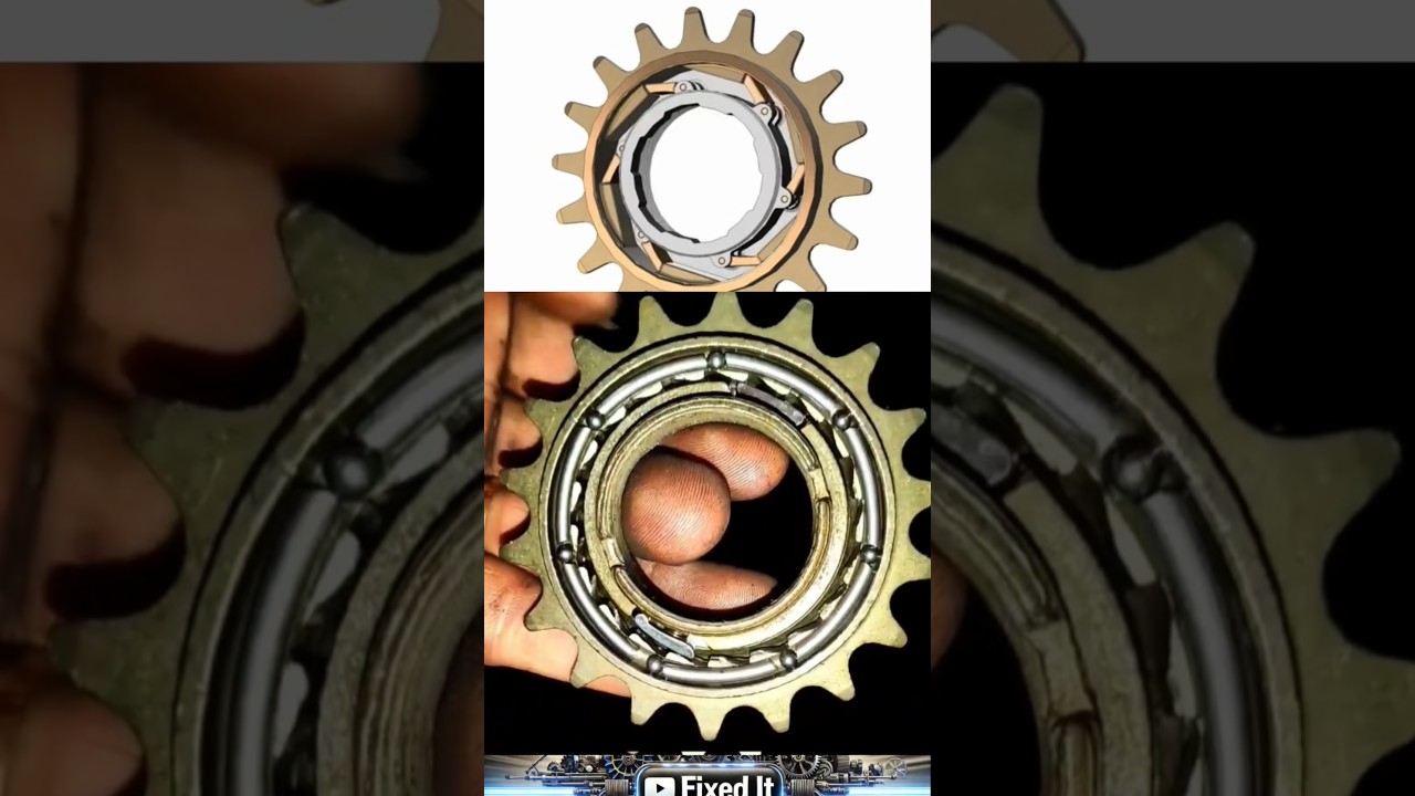 Bicycle Freewheel Mechanism Explained | How Ratchet and Pawl System Works in One-Way Gear