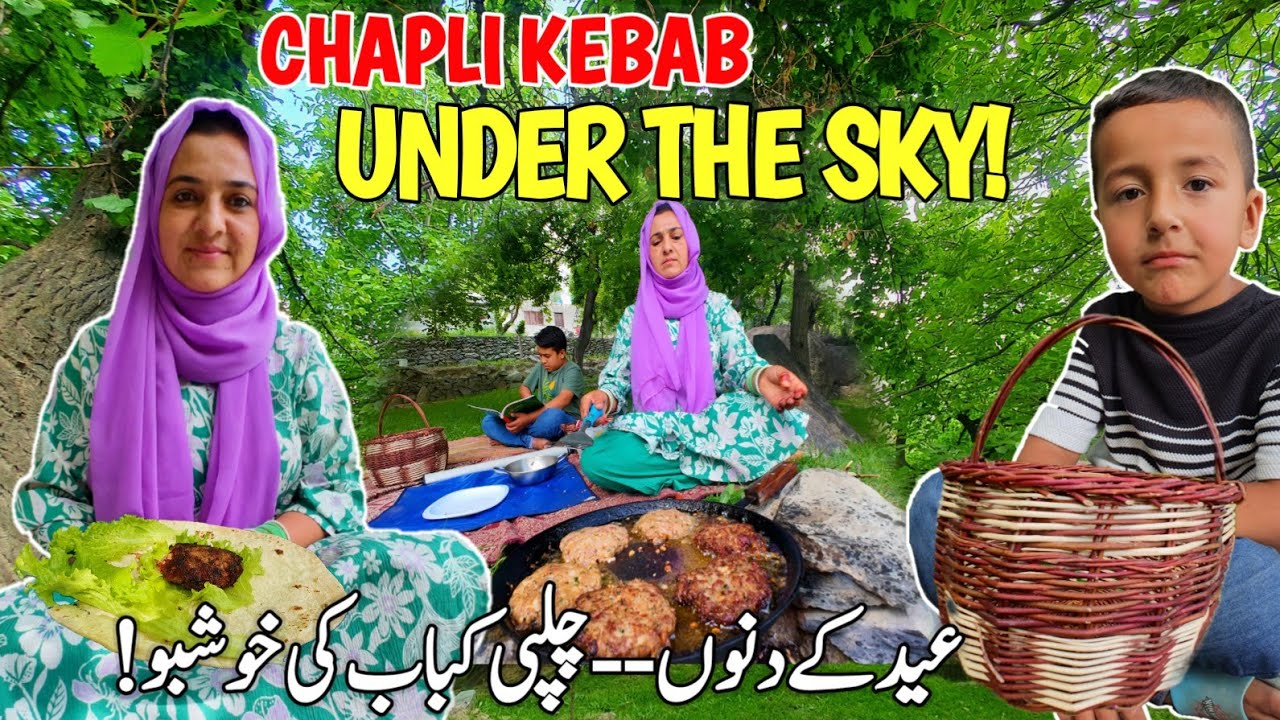 Eid Celebration with a Twist | Chapli Kabab Made Under Sky | Village Life Vlog