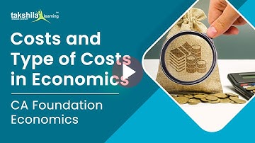 CA  CPT Foundation Business Economics - Types of costs | ca online classes | CA Video Lectures