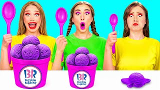 Big, Medium and Small Plate Challenge | Kitchen Hacks and Tricks by BaRaDa Challenge