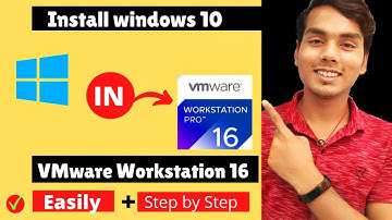 How to Install Windows 10 in VMware Workstation 16 step by step easily🔥