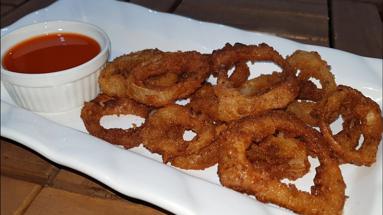 Onion Rings Easy Recipe 5ingredients in Urdu by Cooking With Farah