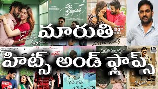 Maruti All Movies list Hit And Flop Movies list || Upto Manchi Rojulochaie