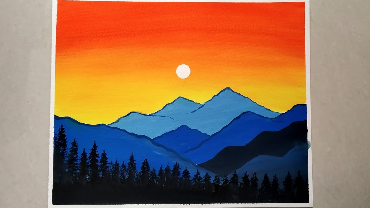 Drawing a Beautiful Colorful Sky Scenery With Oil Pastel for Step by Step -  YouTube