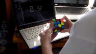 9.37 Rubiks Cube Average of 12 and 8.69 Average of 5
