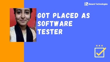 Fresher Divya Got Placed as QA Tester | Software Testing Course 100% Placement | Besant Technologies