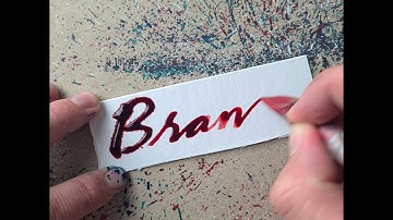 Splatter Calligraphy Name Request no.260