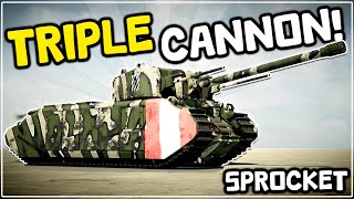 I Built A MASSIVE TOG II With 3 POWERFUL CANNONS In Sprocket!