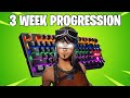 3 WEEK Fortnite Keyboard and Mouse Progression! (TIPS)