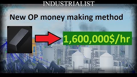 New BEST Early/Mid game money making method in Industrialist / Roblox