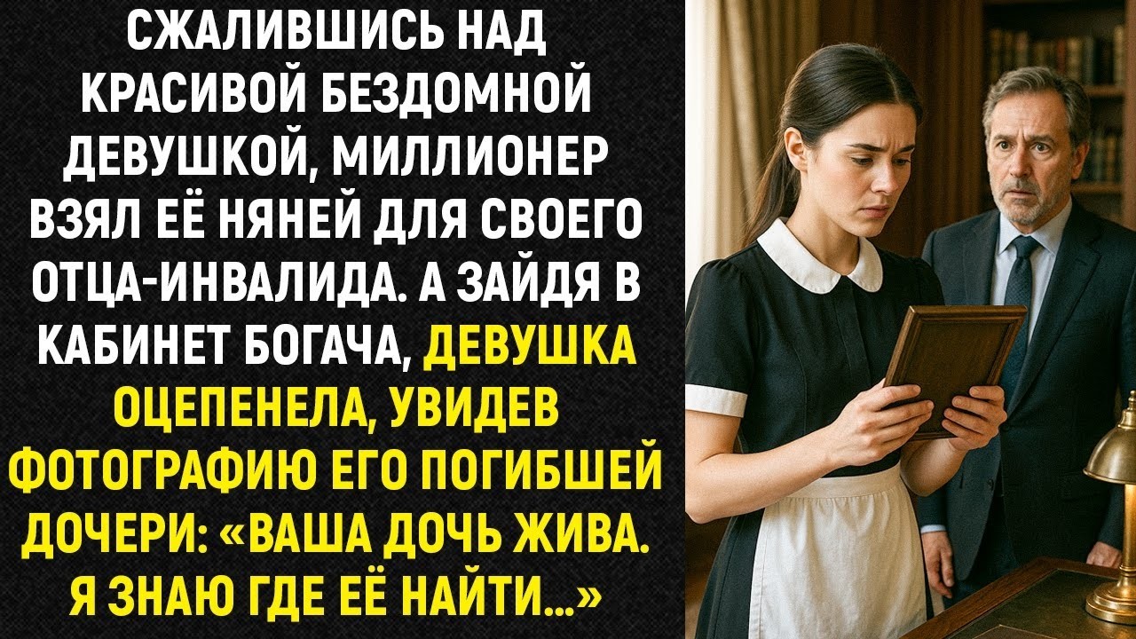 Увидев фото погибшей дочери богача, она прошептала: «Ваша дочь жива… Я знаю, где её найти»