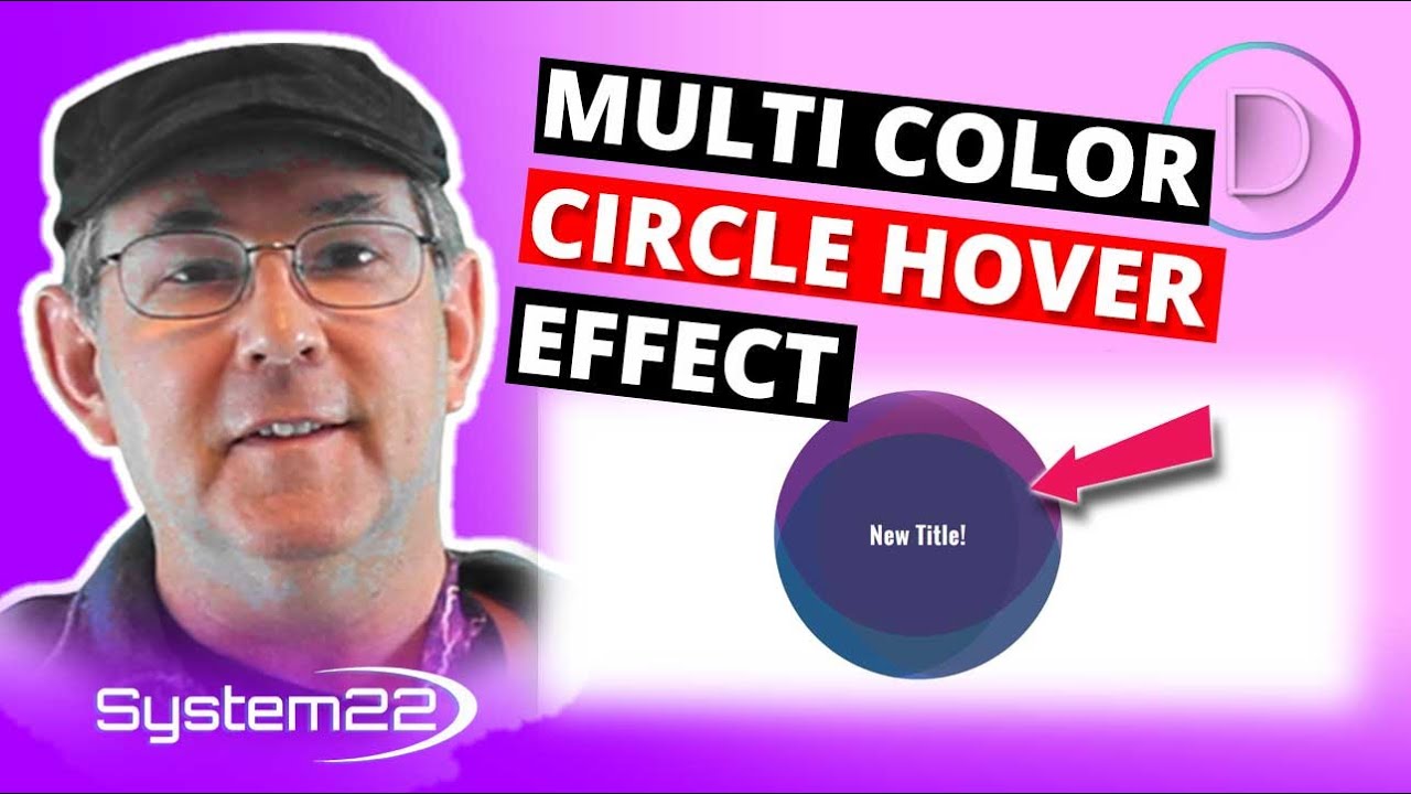 Divi Theme Multi Color Circle Hover Effect 👍👍👍 - YouTube