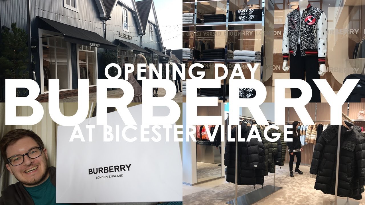BURBERRY OPENING DAY AT BICESTER VILLAGE AND HAUL - YouTube