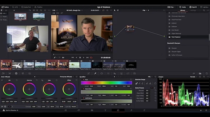 Group Color Grading in DaVinci Resolve
