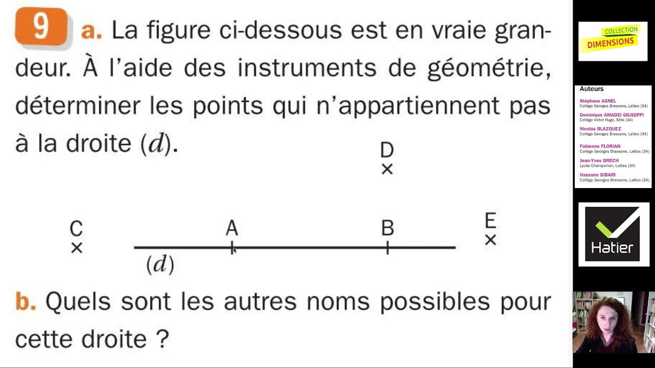 Un exercice de géométrie en sixième, qui nous emmène loin. 