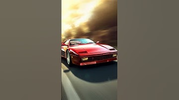 Stylize Parameter Comparison: Midjourney v5.1 Low vs. High on a Ferrari Testarossa (1984) in Motion