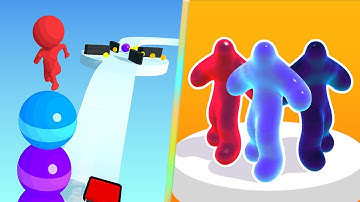 Stack Rider Vs Blob Runner 3D in Max Level iOS,Android Gameplay New Trailers Update KJ8BO5GT