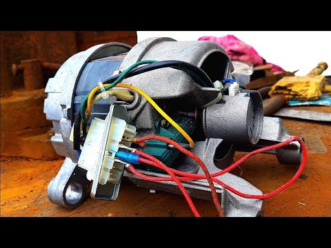 Видео: Как подключить двигатель от стиральной машины к сети 220 В. Как сделать Реверс и Регулятор оборотов.