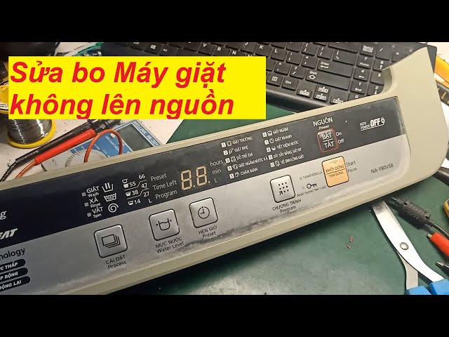 Máy giặt không lên nguồn, kiểm tra sửa chữa ra sao (NA-F80VS8)