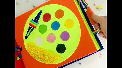 Color Matching Game for Toddlers - Montessori Fine Motor Skills Game
