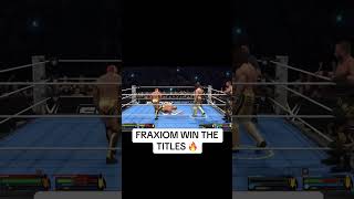 #Fraxiom defeated #TheVision to become the NEW tag team champions! #WWE #fyp #tiktok