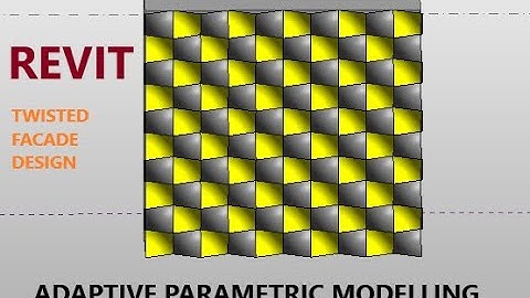 Revit  Adaptive Parametric Design Tutorial  (FACADE   Design Idea)