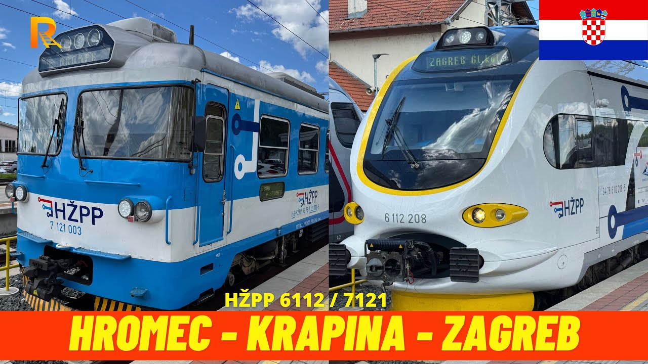 Cab Ride Hromec - Krapina - Zagreb (HŽ, Croatia, May 2025) train driver's view 4K