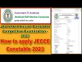 How to apply JECCE Constable online 2023 #easy #trick #techrktechnical