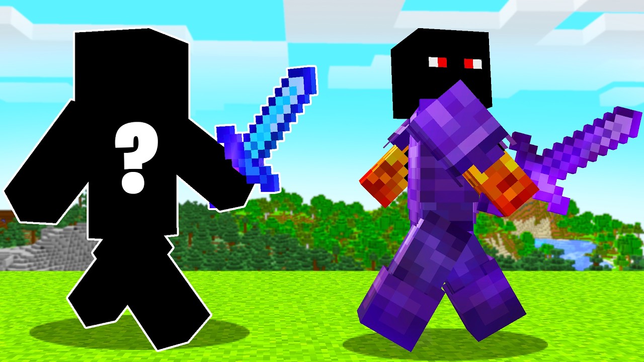 CAÇADOR MISTERIOSO vs FUGITIVO com MORPH no MINECRAFT (manhunt vs speedrunner)