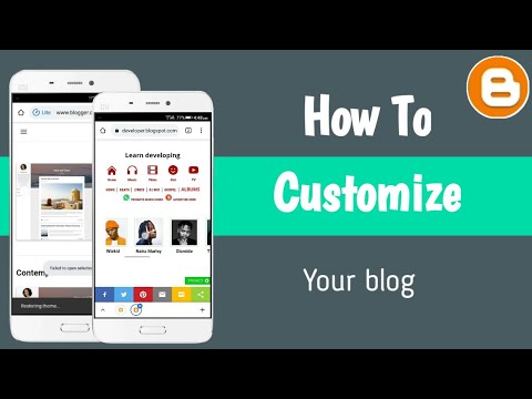 customize blogger template