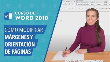 CURSO DE WORD 2010: Cómo modificar las márgenes y la orientación de una página