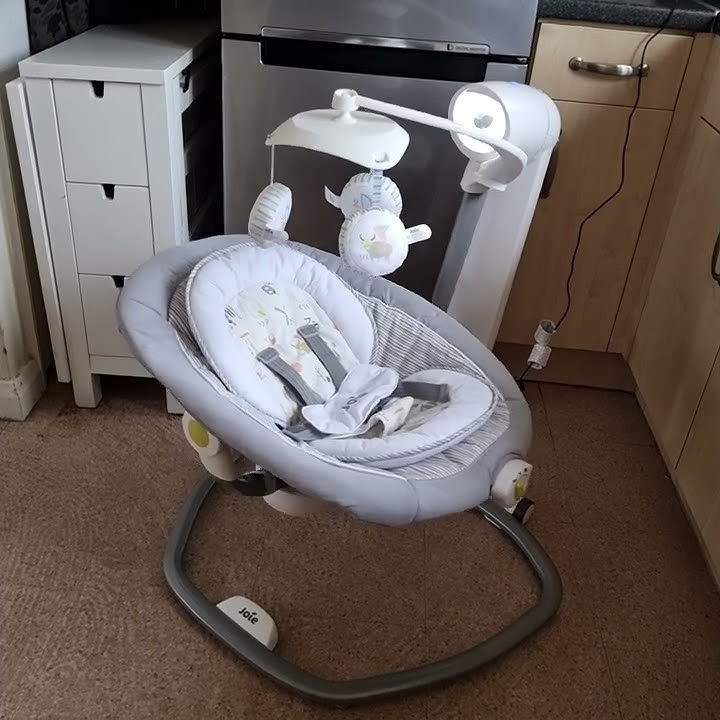 Selling a Joie Serina Swivel Swing - Natures Alphabet,  Slowest speed and with music