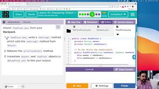 Code.org AP CSA U2L10 Displaying Object Data