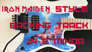 Iron Maiden style backing track in E minor 170bpm