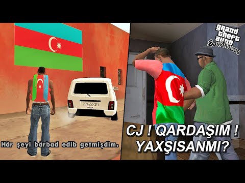 GTA SAN ANDREAS AZERBAYCAN MODU - CJ QARDAŞIM ! YAXŞISANMI ?