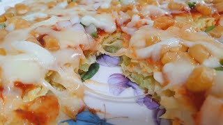 CABBAGE PIZZA IN A PAN| EASY RECIPE  BY.ESTELLA CHANNEL