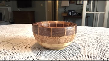 Woodturning Walnut and Oak Segmented Bowl