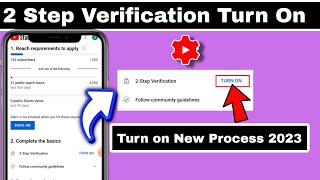 2 step verification on kaise kare | 2 step verification youtube channel