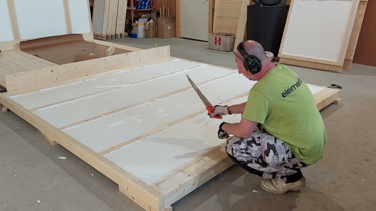 Tehdään saunatupa osa 3, tuvan lattia ja sen eristäminen