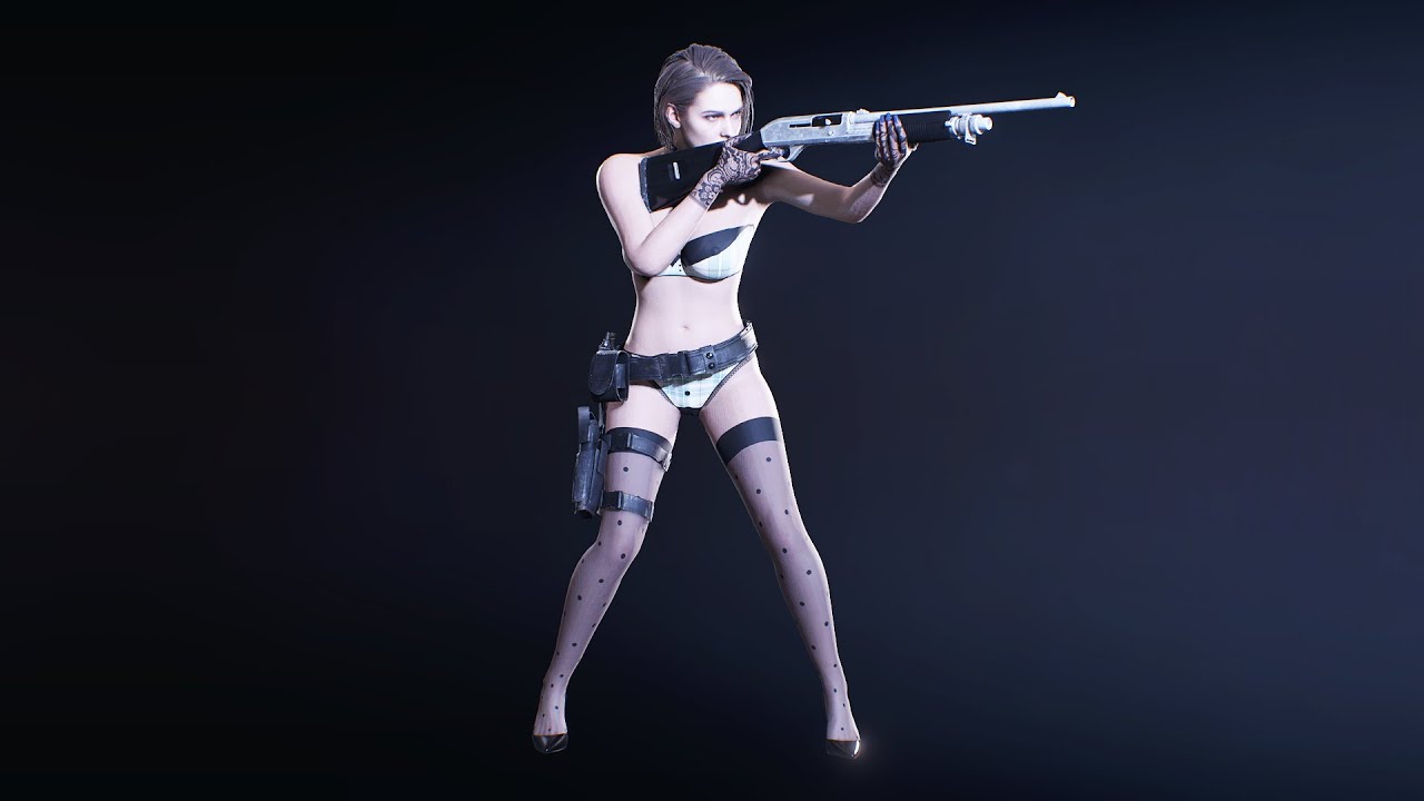 Resident Evil Mod Gameplay Jill Valentine Secret Lingerie K Uhd P Youtube